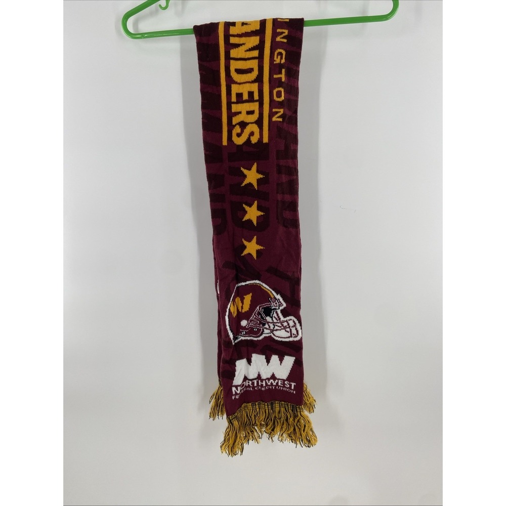 Washington Commanders Burgundy Knitted Scarf